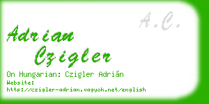 adrian czigler business card